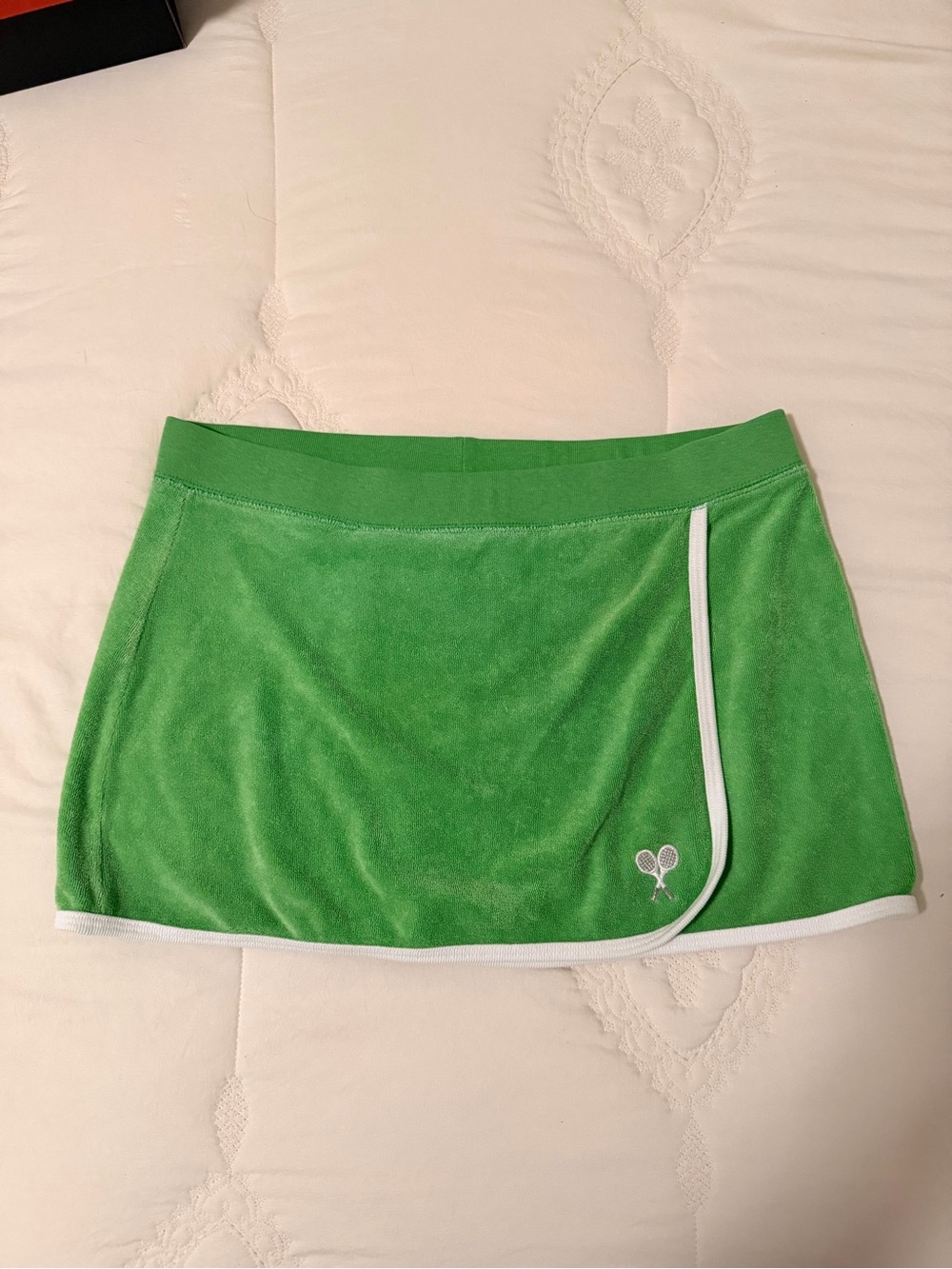 Juicy Couture Green Mini Skirt with White Trim